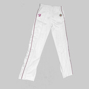 Cricket trouser SNR - white / maroon trim