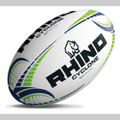 Cyclone Rugby Ball White Size 5