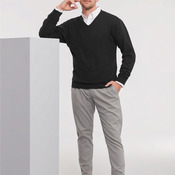 Men's V-Neck Knitted Pullover