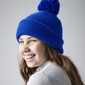 Junior reflective bobble beanie