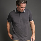 Men's Luxury Stripe Stretch Polo