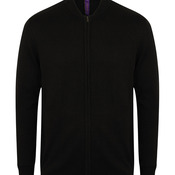 Unisex zip-through cardigan