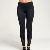 Women's TriDri® mesh tech panel leggings full-length