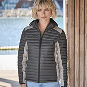 Tee Jays Ladies Crossover Hooded Padded Outdoor Jacket