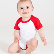 Larkwood Essential Short Sleeve Baby Baseball Bodysuit