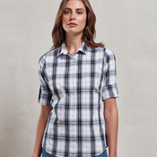 Premier Ladies Ginmill Check Long Sleeve Shirt